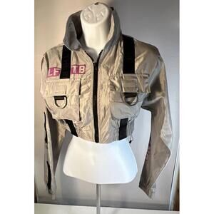 LF The Brand cropped windbreaker / track jacket XS